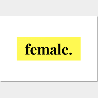 female. 1 Posters and Art